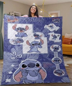Stitch And Lilo Quilt Blanket Bedding Set, Stitch And Lilo Gift For Fan, Disney Stitch And Lilo Quilt Blanket Bedding Set