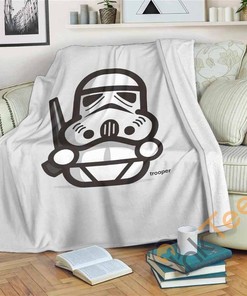 Stormtrooper Star Wars Sherpa Fleece Blanket Gifts for Family, for Couple