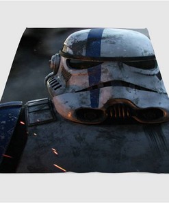 Stormtroopers Front Sherpa Fleece Blanket Gifts for Family, for Couple