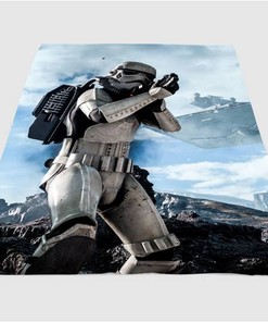 Stormtroopers In Star Wars Sherpa Fleece Blanket Gifts for Family, for Couple