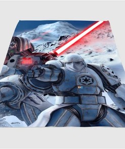 Stormtroopers White Star Wars Sherpa Fleece Blanket Gifts for Family, for Couple