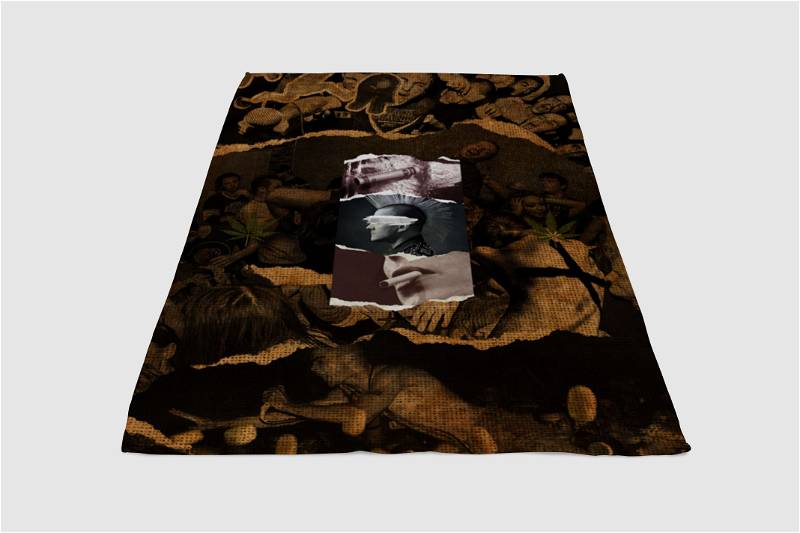 Straight Edge Forever Hardcore Punk Sherpa Fleece Blanket Gifts for Family, for Couple