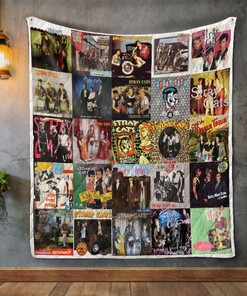 Stray Cats Album Covers Quilt Blanket Bedding Set