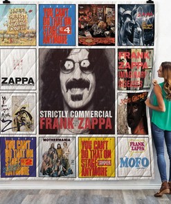 Strictly Commercial Frank Zappa Albums Collection Quilt Blanket Bedding Set