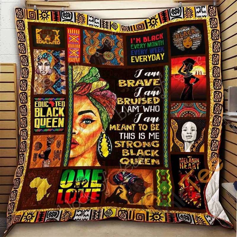 Strong Black Queen Quilt Blanket Bedding Set