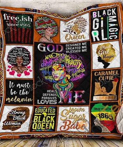 Strong Black Woman Quilt Blanket Bedding Set