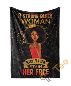Strong Black Woman Sherpa Fleece Blanket Gifts for Family, for Couple