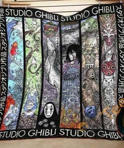 Studio Ghibli Art For Fans Amine Quilt Blanket Bedding Set