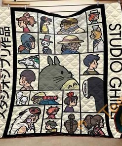 Studio Ghibli Film Inspired Quilt Blanket Bedding Set