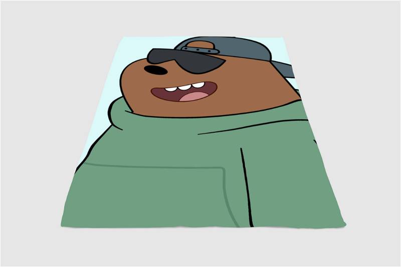 Style We Bare Bears Sherpa Fleece Blanket Gifts for Family, for Couple
