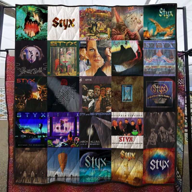 Styx Band Quilt Blanket Bedding Set for Home Décor