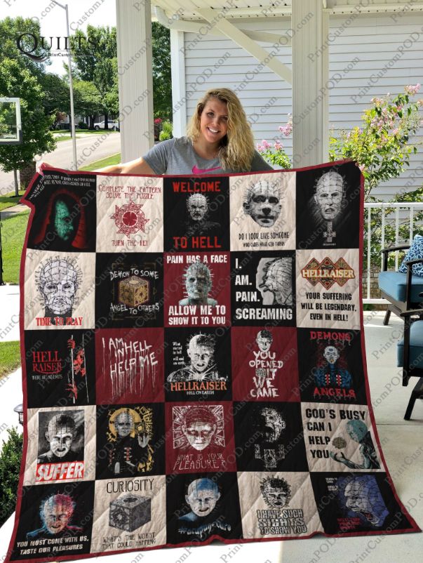 Suffer Hellraiser For Fans Collection Halloween Quilt Blanket Bedding Set