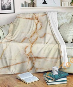 Sugar Brown Marble Sherpa Fleece Blanket Gifts for Family, for Couple