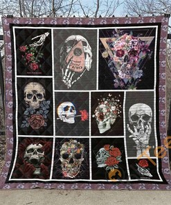 Sugar Skull 5 Quilt Blanket Bedding Set