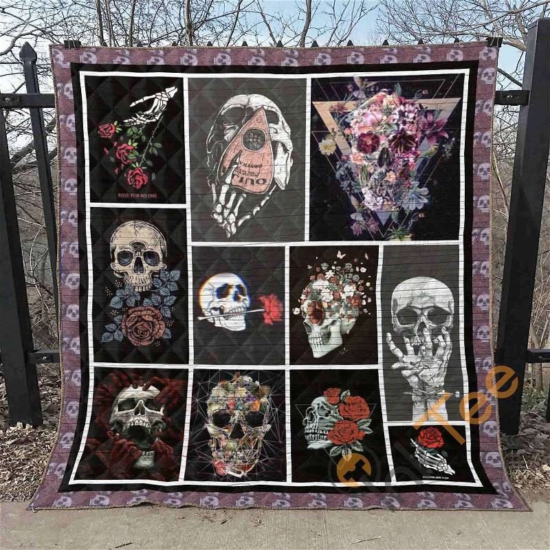 Sugar Skull 5 Quilt Blanket Bedding Set