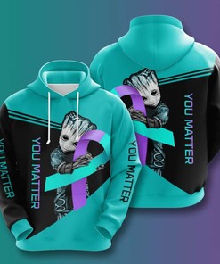 Suicide Prevention Awareness Custom Hoodie 3D