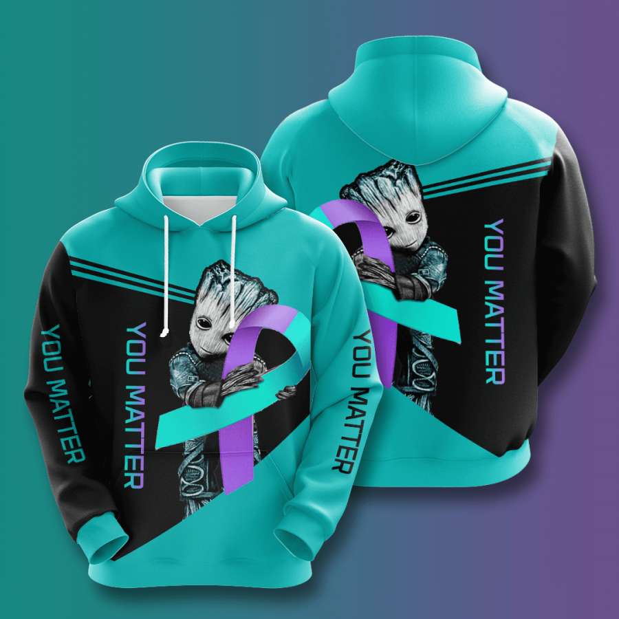 Suicide Prevention Awareness Custom Hoodie 3D