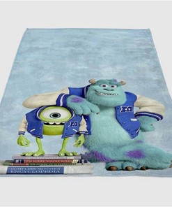 Sully And Mike Monsters Inc Sherpa Fleece Blanket Gifts for Family, for Couple