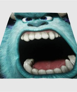 Sully Monsters Inc Scary Sherpa Fleece Blanket Gifts for Family, for Couple
