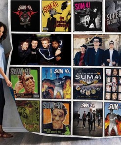 Sum 41 Albums Quilt Blanket Bedding Set for Home Décor