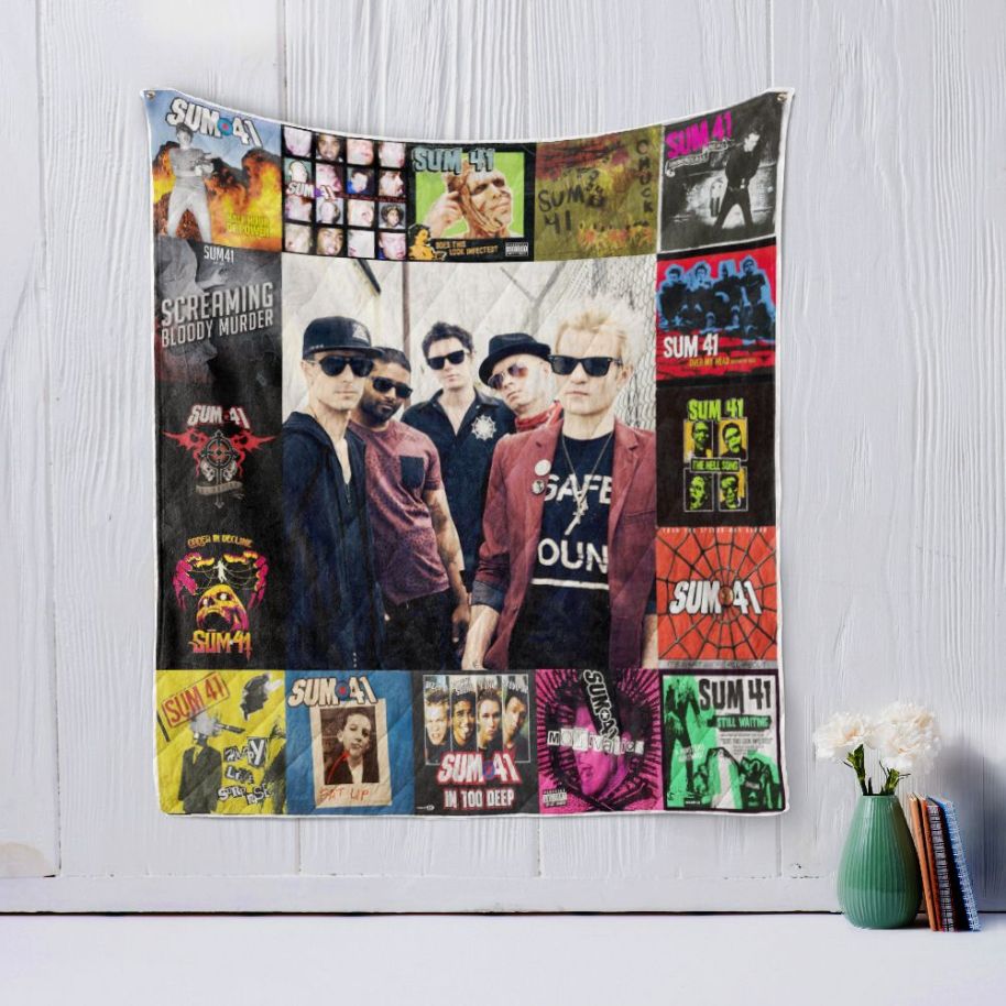Sum 41 Quilt Blanket Bedding Set for Home Décor