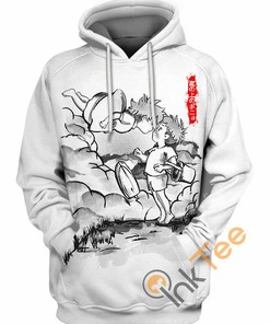 Sumi-e Ponyo Hoodie 3D