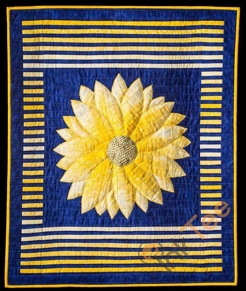 Sunflower Quilt Blanket Bedding Set With Pillowcase Option