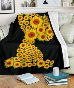 Sunflower Snoopy Cute Sherpa Blanket Fleece Blanket Gifts for Fans