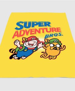 Super Adventure Bross Sherpa Fleece Blanket Gifts for Family, for Couple