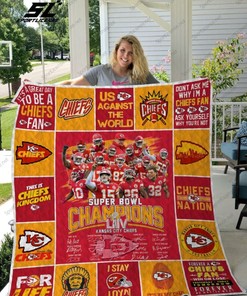 Super Bowl Liv Kansas City Chiefs Quilt Blanket Bedding Set