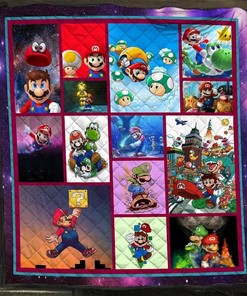 Super Mario Game Characters Mario With Luigi Blanket Gift For Super Mario Fans Quilt