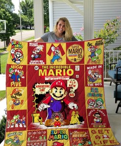 Super Mario Quilt Blanket Bedding Set for Home Décor