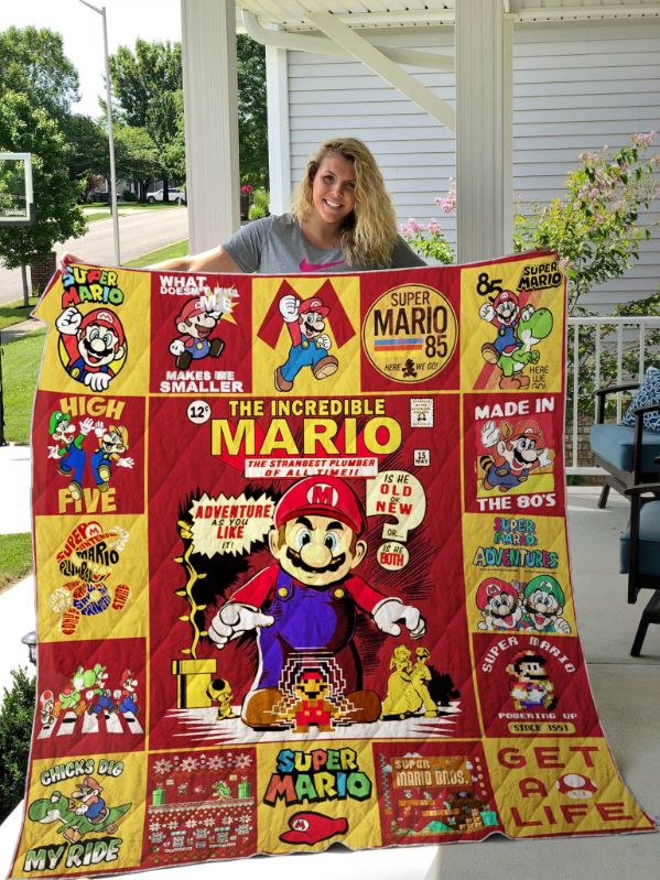 Super Mario Quilt Blanket Bedding Set for Home Décor