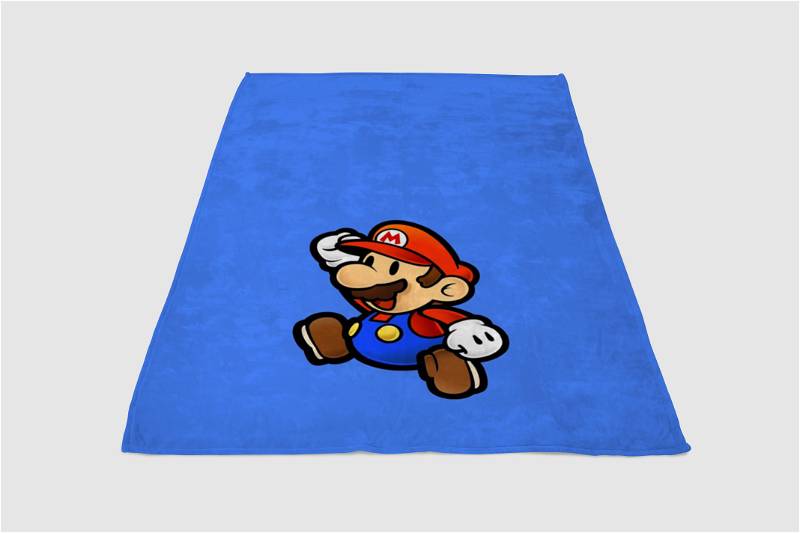 Super Mario Run Sherpa Fleece Blanket Gifts for Family, for Couple