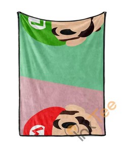 Super Mario Sherpa Blanket Fleece Blanket Gift