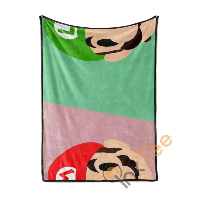 Super Mario Sherpa Blanket Fleece Blanket Gift