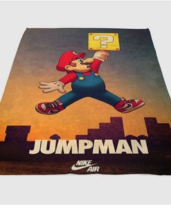Super Mario Sherpa Fleece Blanket Gifts for Family