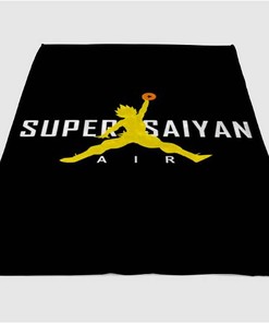Super Saiyan Air Sherpa Fleece Blanket Gifts for Family, for Couple