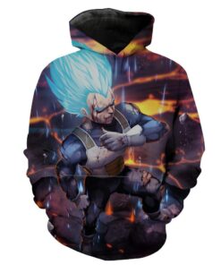 Super Saiyan Blue Vegeta Dragon Ball Supers Hoodie 3D