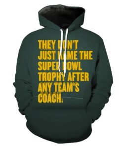 Superbowl Packers Trophy Funny Footballs Hoodie 3D