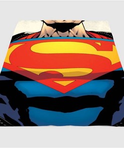 Superman Body Sherpa Fleece Blanket Gifts for Family, for Couple