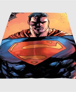 Superman Comic Sherpa Fleece Blanket Gifts for Family, for Couple