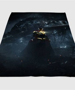 Superman Injustice 2 Sherpa Fleece Blanket Gifts for Family, for Couple