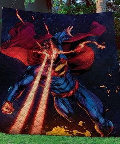Superman Quilt Blanket Bedding Set for Home Décor
