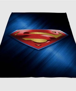 Superman Sherpa Fleece Blanket Gifts for Family