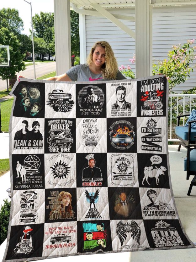Supernatural Quilt Blanket Bedding Set for Home Décor
