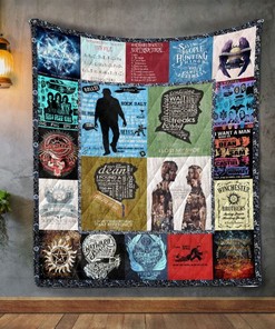 Supernatural Tv Series Quilt Blanket Bedding Set