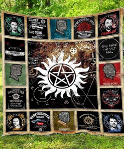 Supernatural Vr1 Quilt Blanket Bedding Set for Home Décor