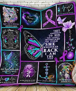 Support Suicide Prevention The Whispered To Her You Cannot Withstand The Storm Quilt Blanket Bedding Set