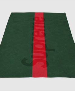 Suprame Logos Sherpa Fleece Blanket Gifts for Family, for Couple